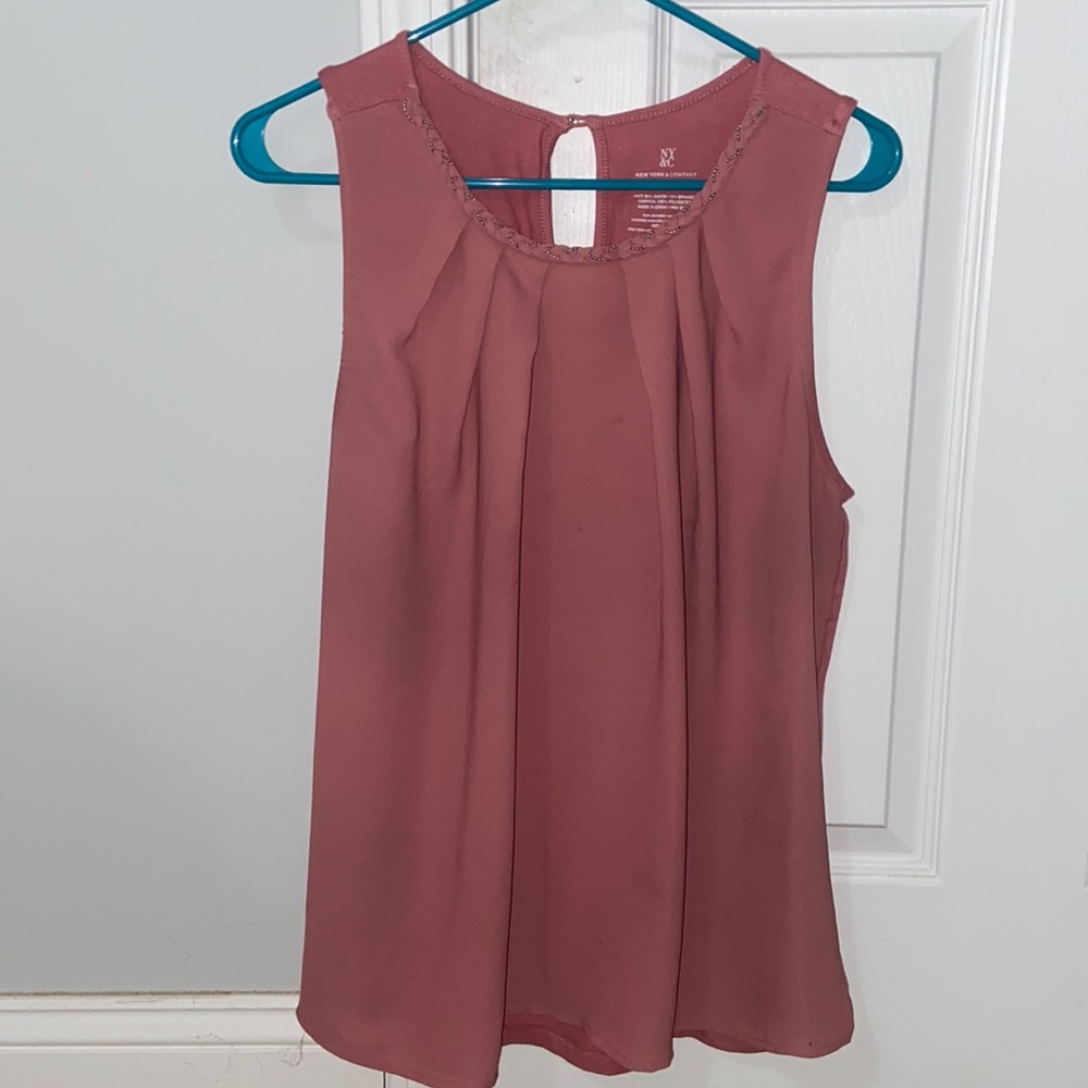New York and Company Formal Tank, Pink Medium